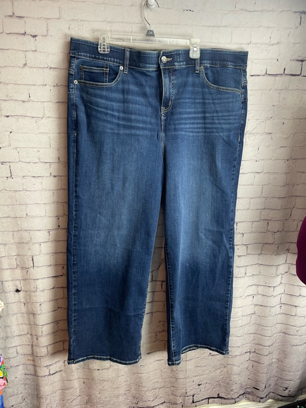 Torrid size 22R bombshell wide leg super soft jean dark wash